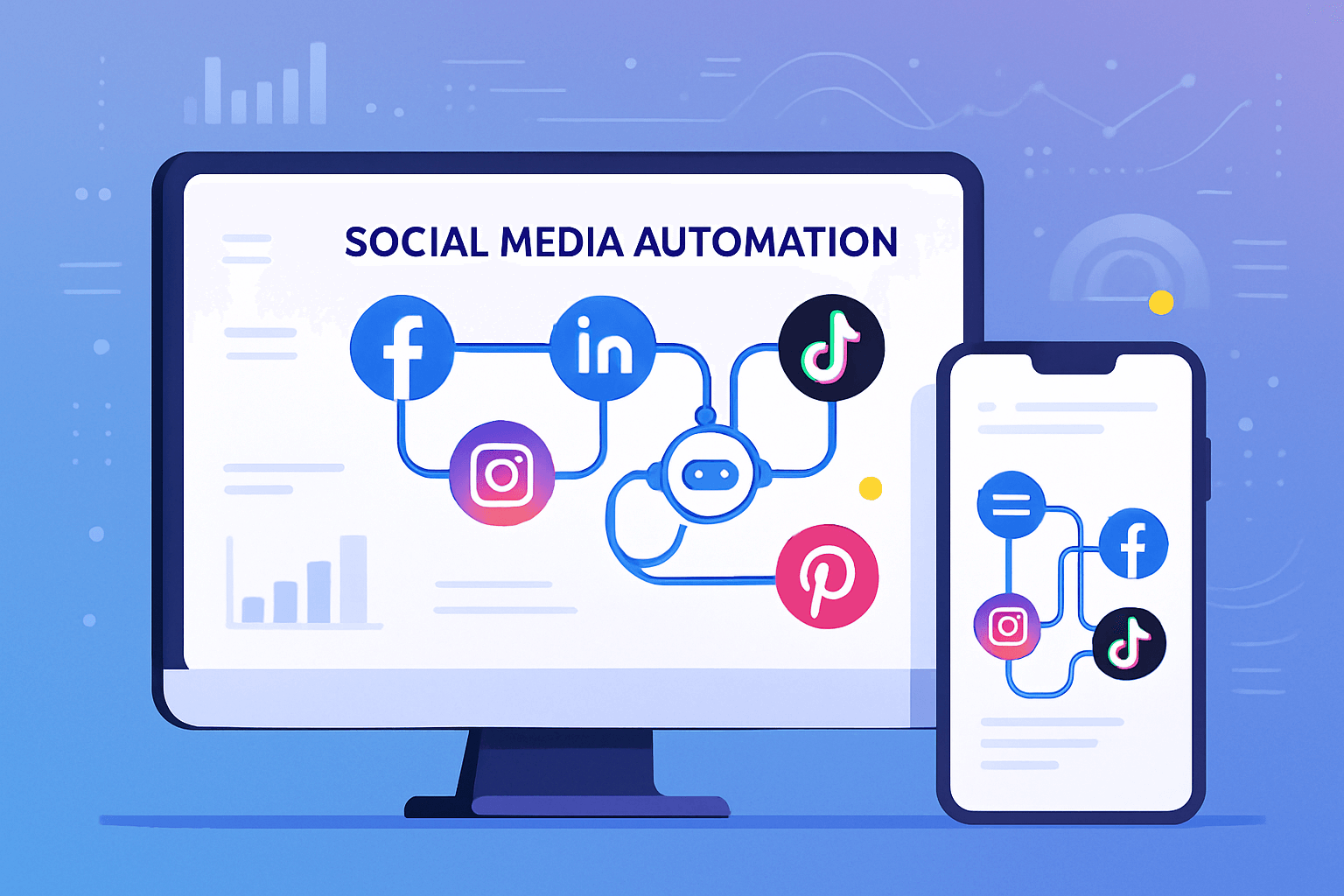 Automatiser ses réseaux sociaux : illustration d’un dashboard d’automation