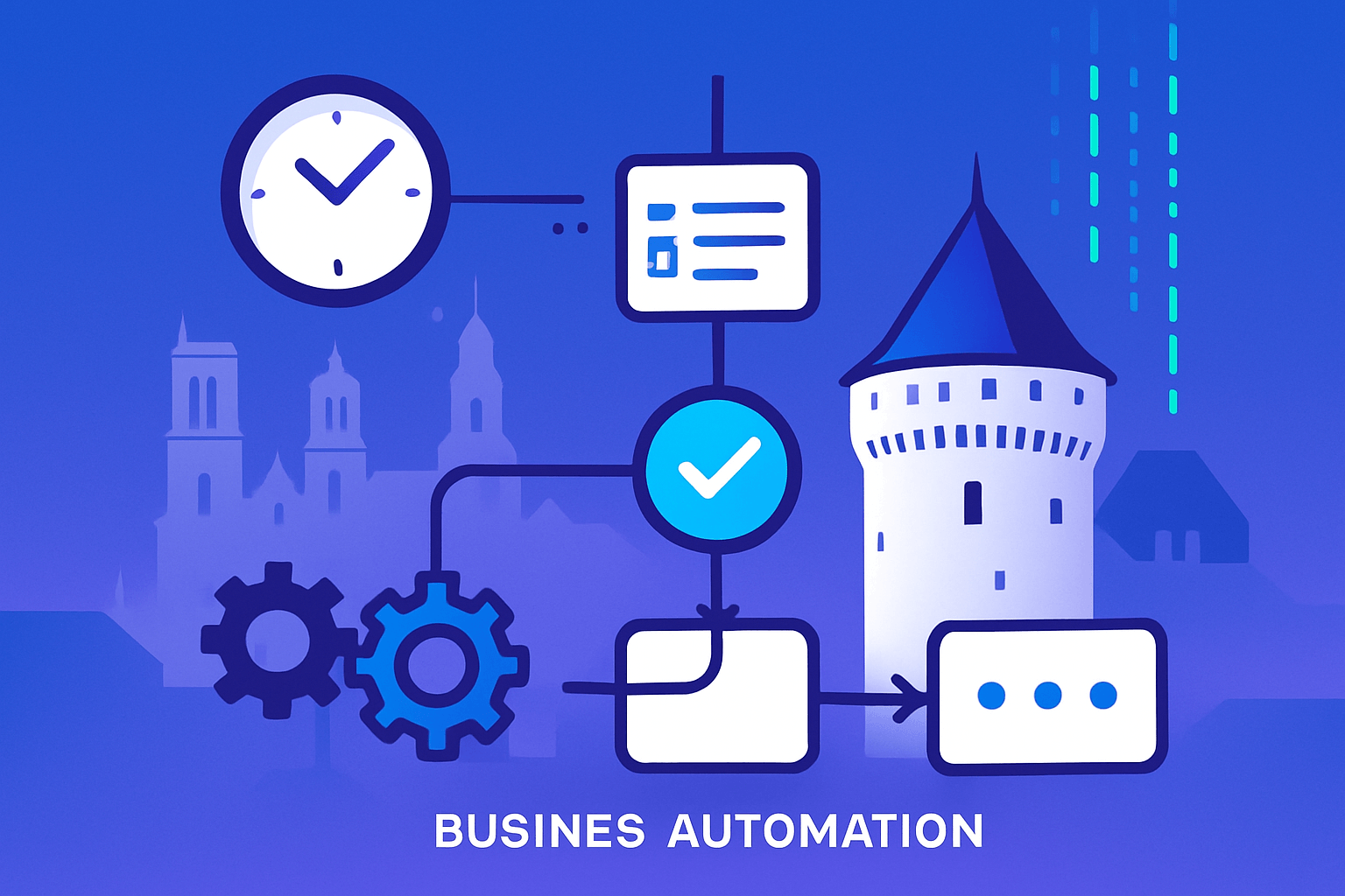 Illustration d’une agence automatisation à Rennes optimisant les processus business