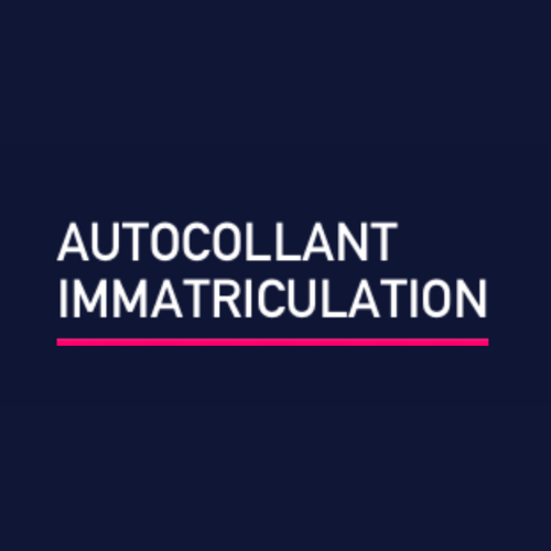 Logo Autocollant Immatriculation