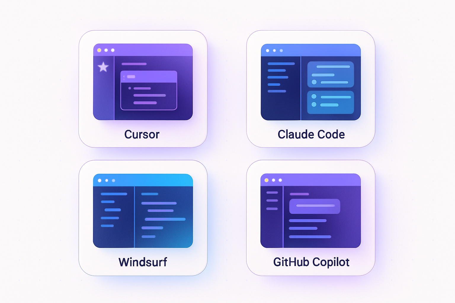 Comparatif des 4 outils de développement IA en 2026 : Cursor IA, Claude Code, Windsurf et GitHub Copilot